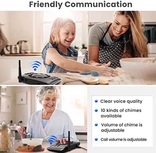 Intercomunicadores Inalámbricos Wuloo Dos Vías Duplex -Gris