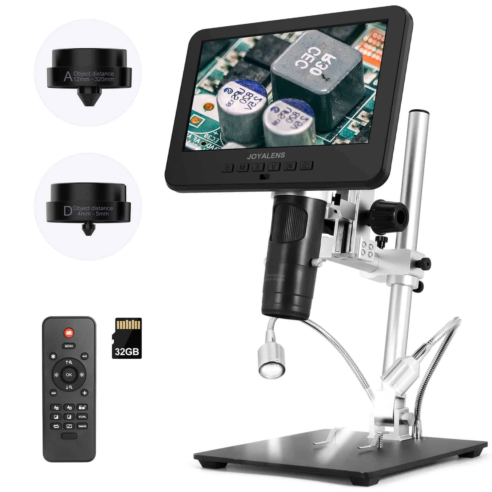 Microscopio Digital JOYALENS JL246M 3 Lentes 7 pulgadas,