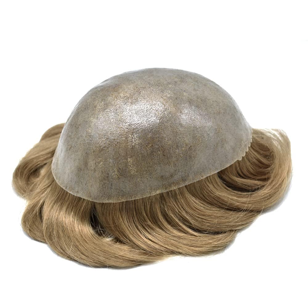 Toupee para Hombres Todo Inyectado PU Sistema de Reemplazo - Imagen 6