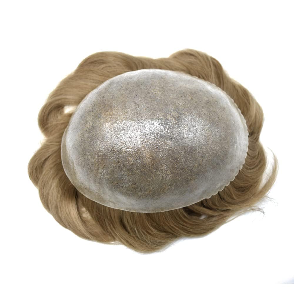 Toupee para Hombres Todo Inyectado PU Sistema de Reemplazo - Imagen 5