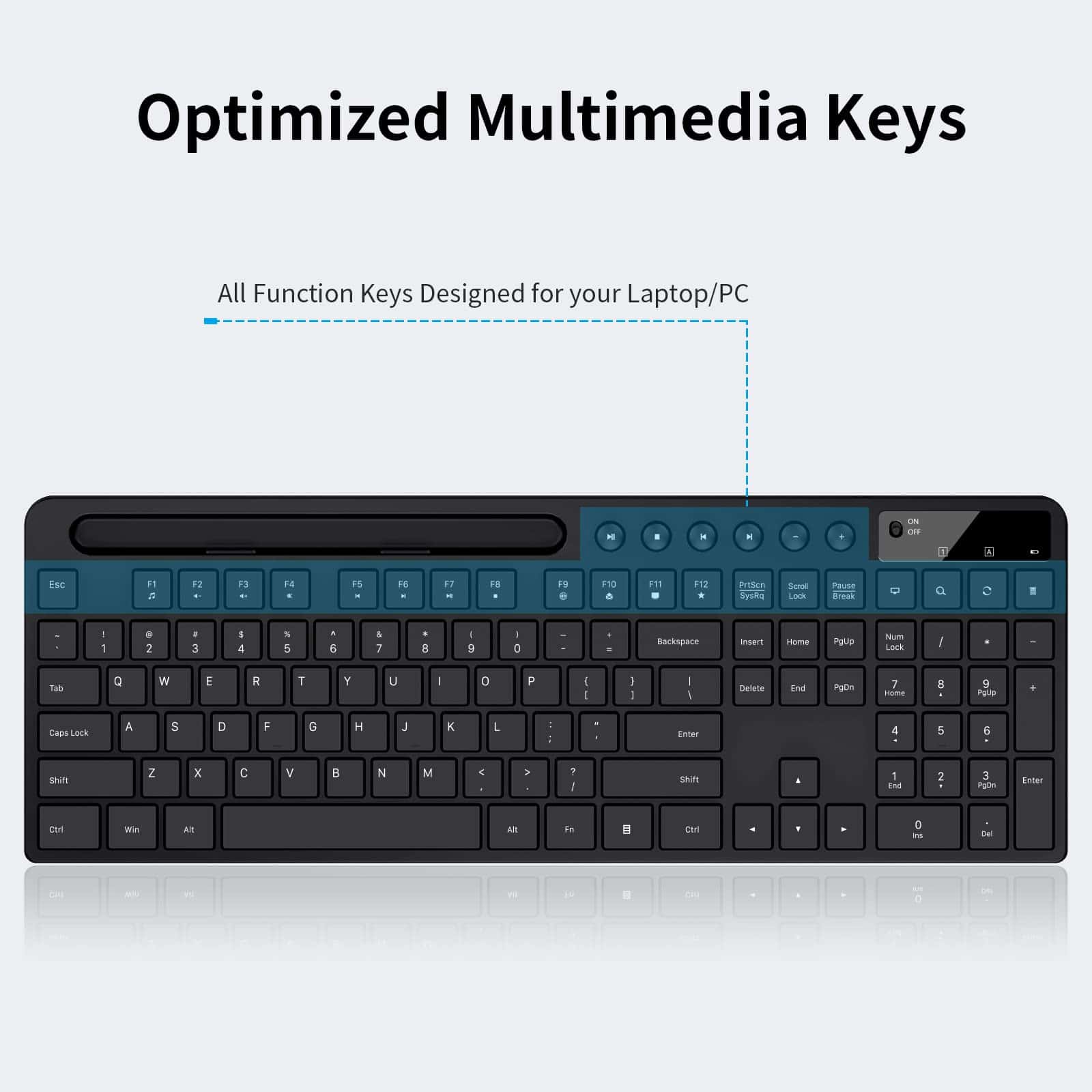 Combo De Teclado Y Ratón Inalámbrico, Marvo 2.4g Teclado - Image 3