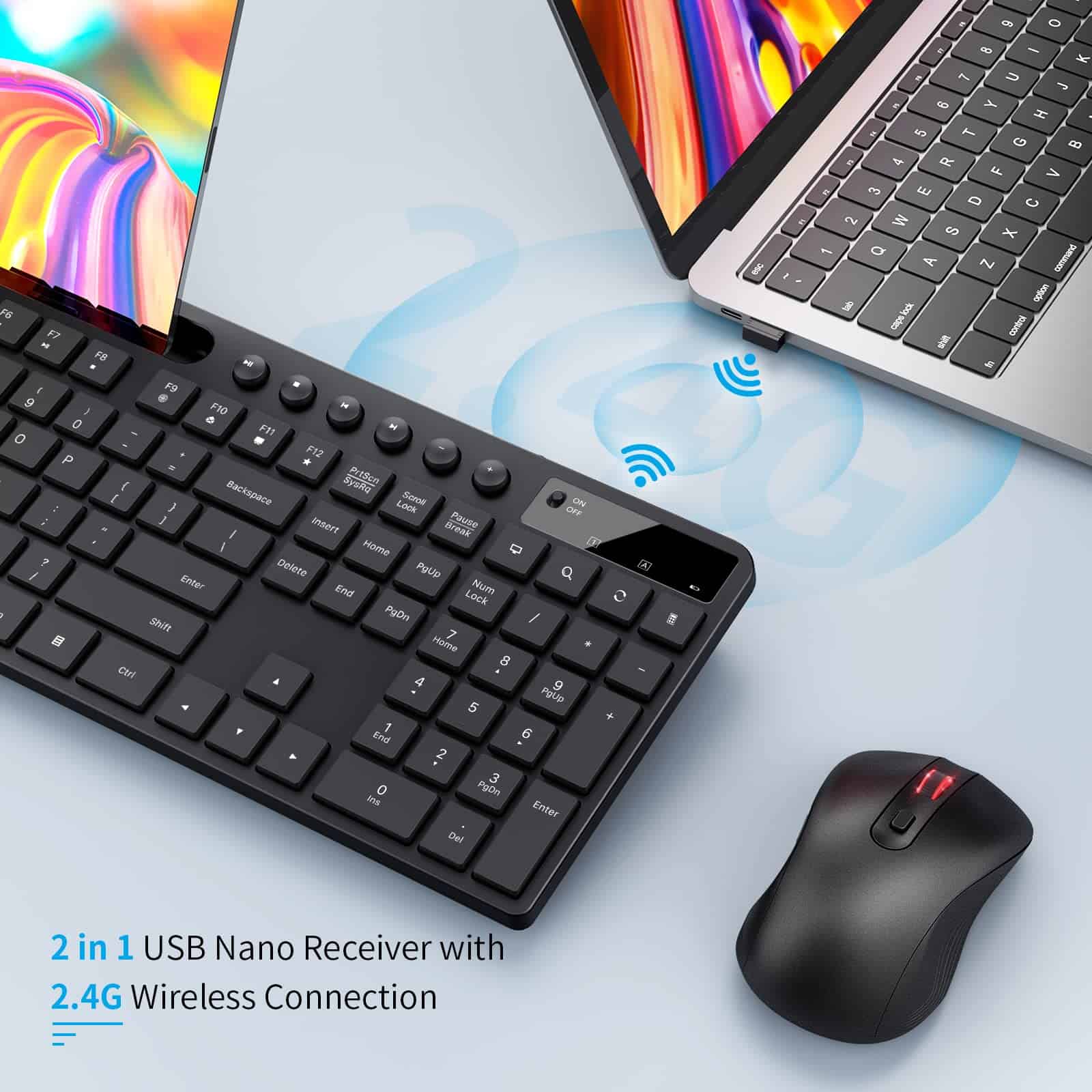 Combo De Teclado Y Ratón Inalámbrico, Marvo 2.4g Teclado - Image 6