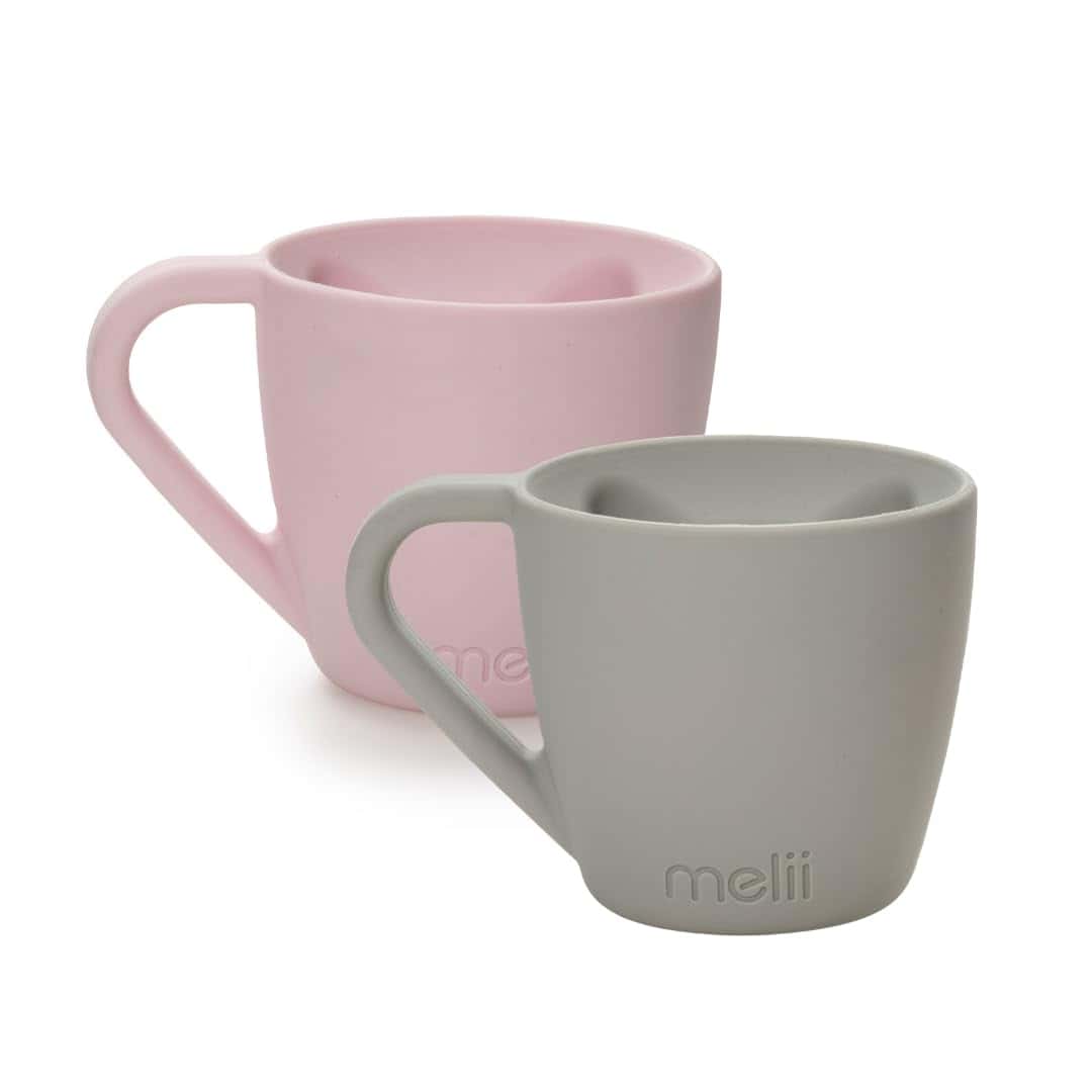 Juego de 2 Tazas de silicona en forma de osito para niños y