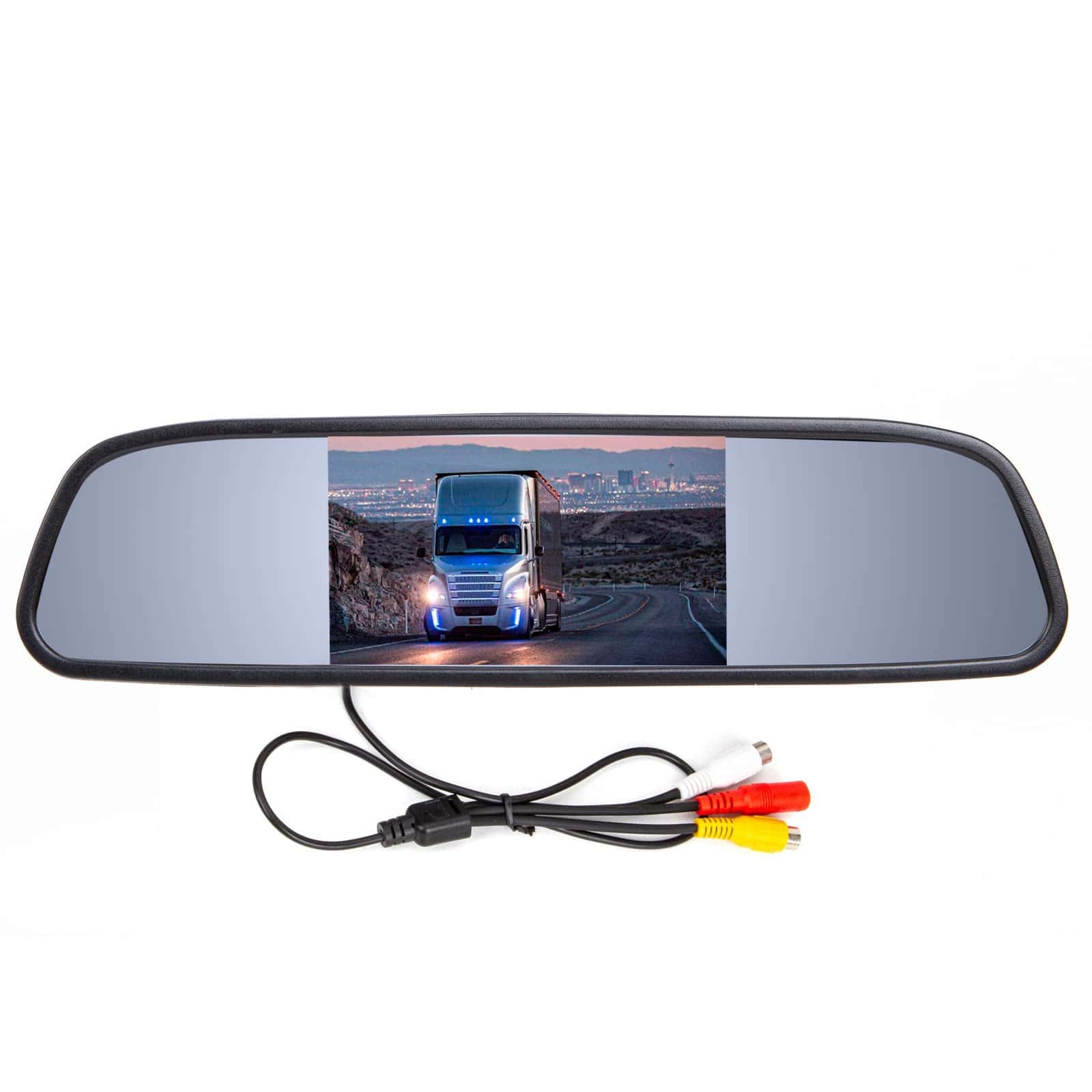 Espejo retrovisor de 4.3 pulgadas con monitor de video para