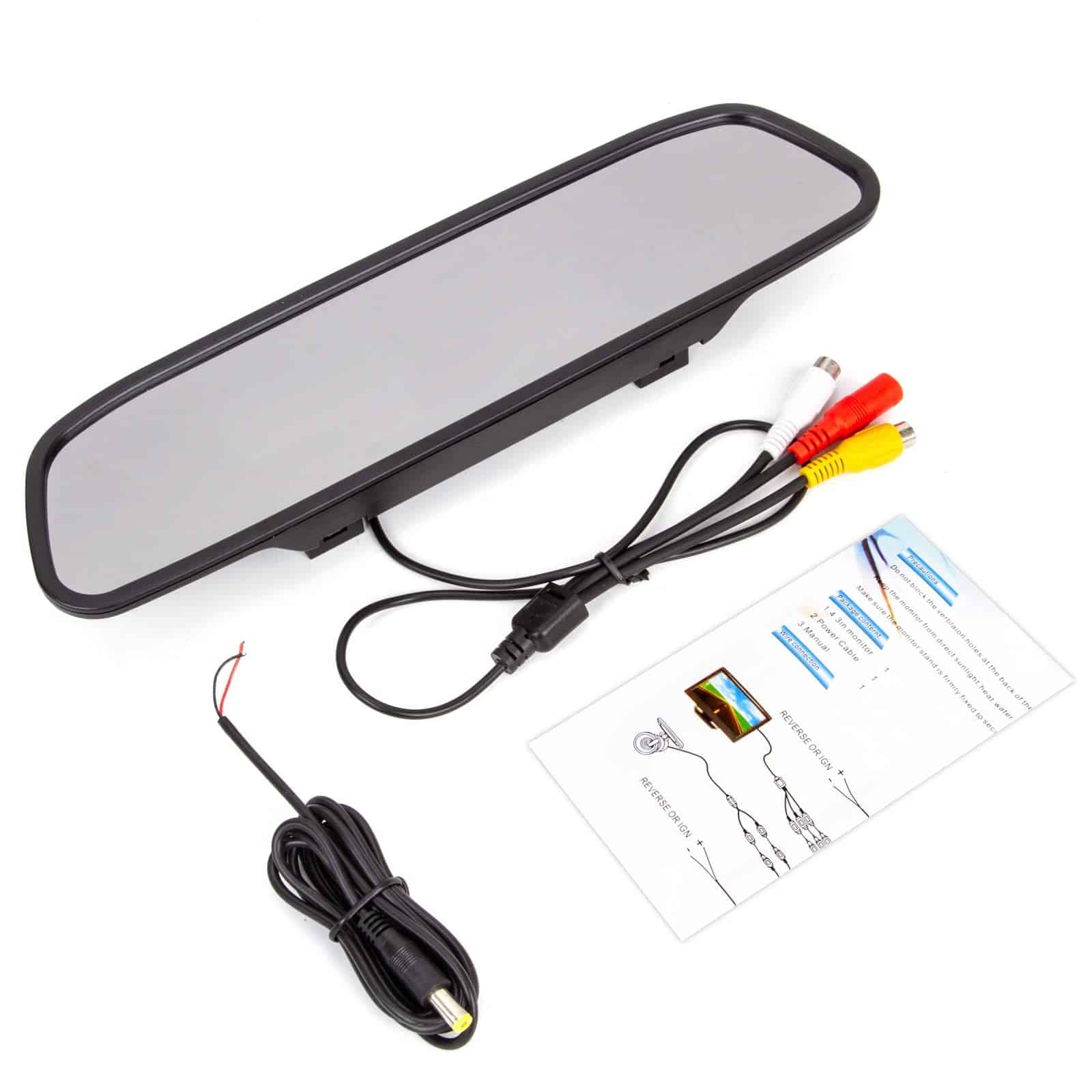 Espejo retrovisor de 4.3 pulgadas con monitor de video para - Image 5