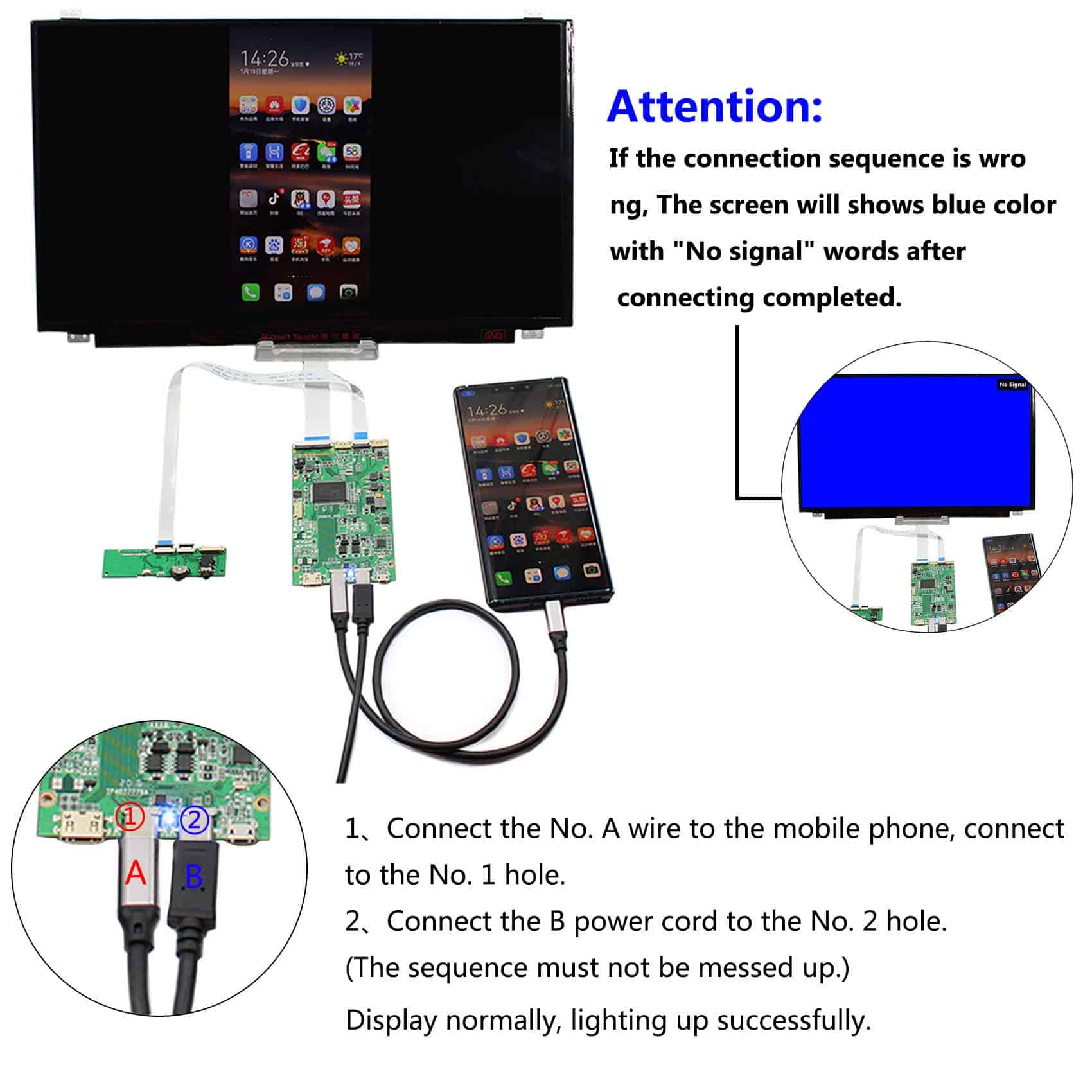 Placa De Control Fanyitek Usb C Type C Mini Hd-mi Para - Image 5
