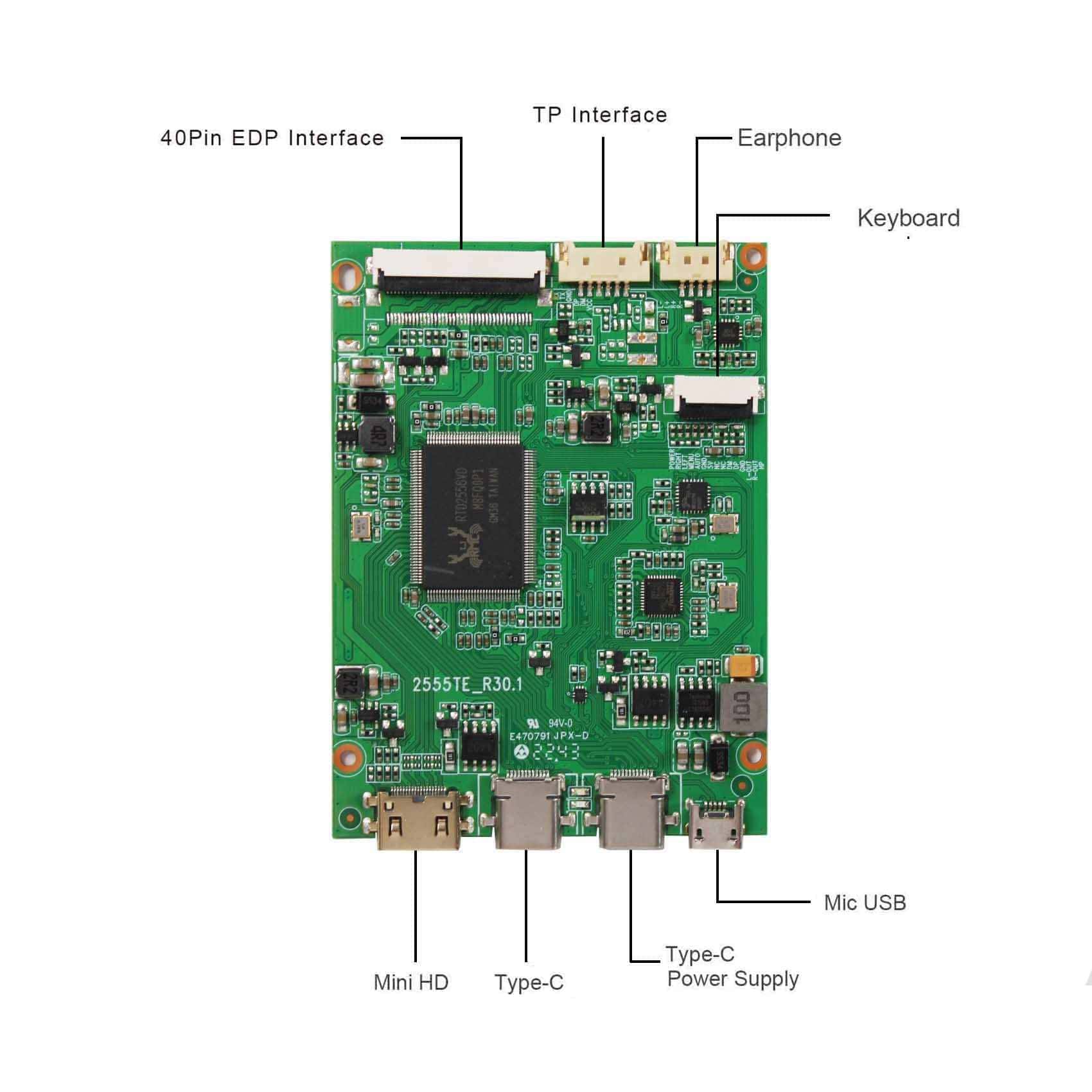 Placa De Control Fanyitek Usb C Type C Mini Hd-mi Para - Image 4