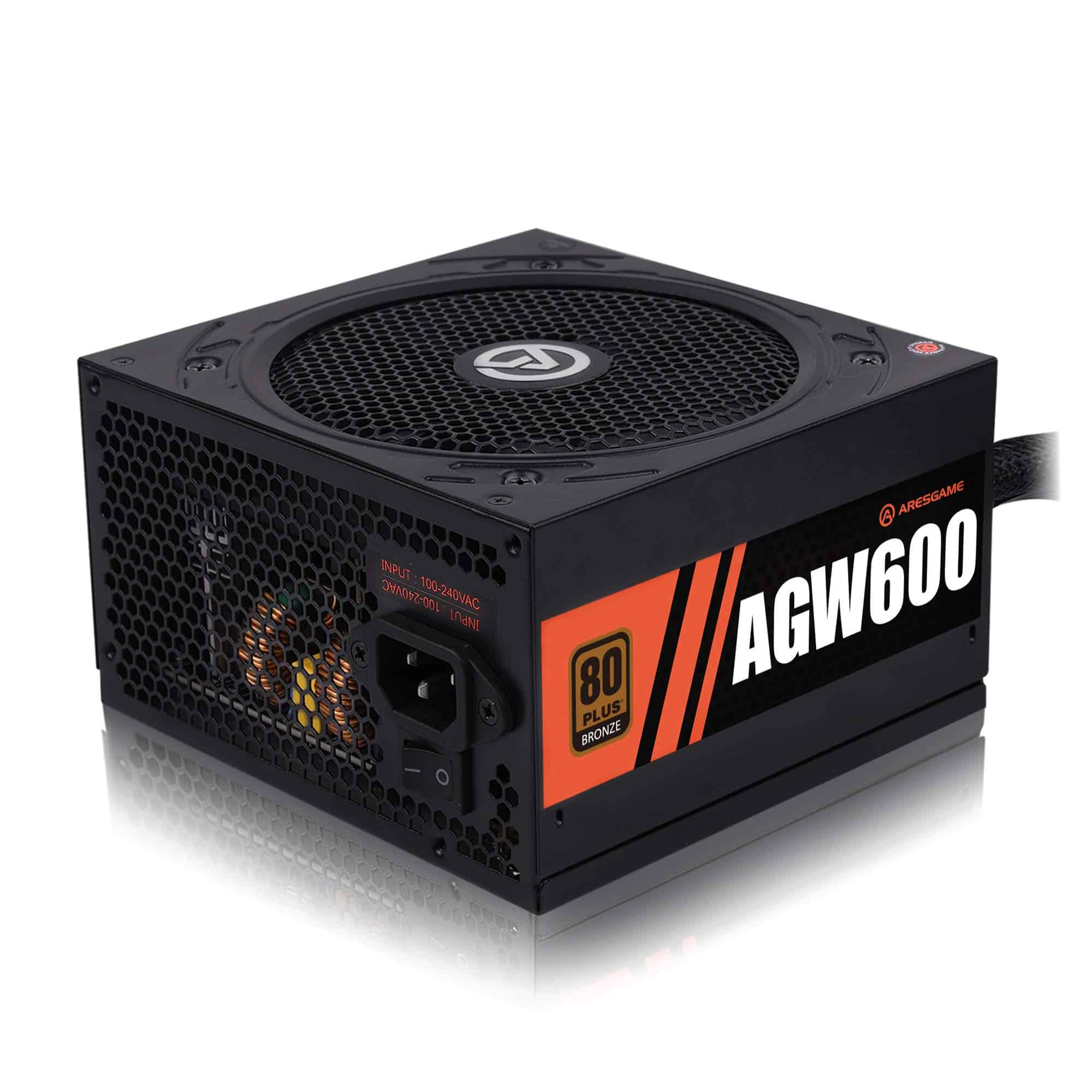 Fuente de alimentación 600W PSU certificada 80+ Bronze