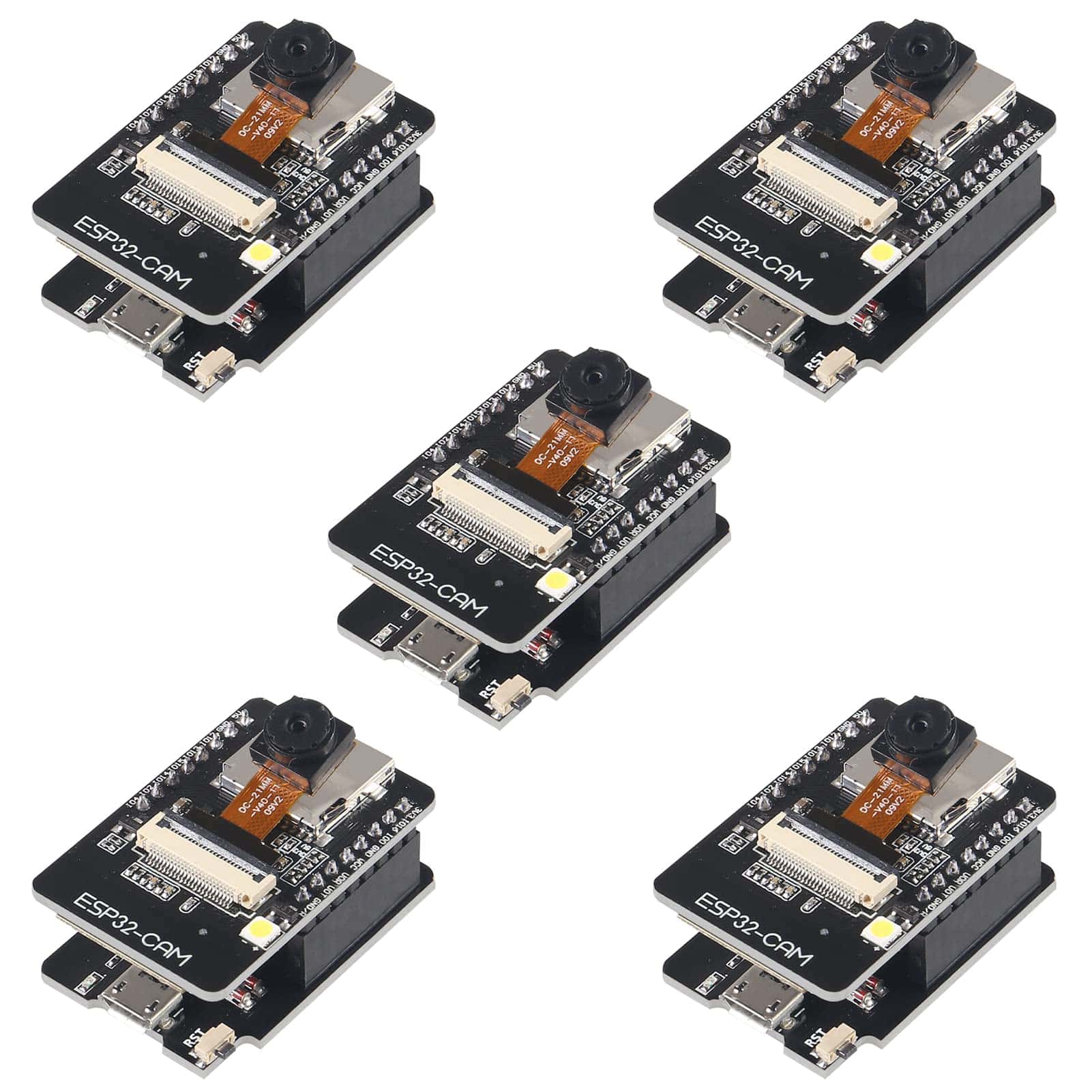 5Pcs ESP32 Cam Micro USB ESP32 Serial to WiFi ESP32 CAM