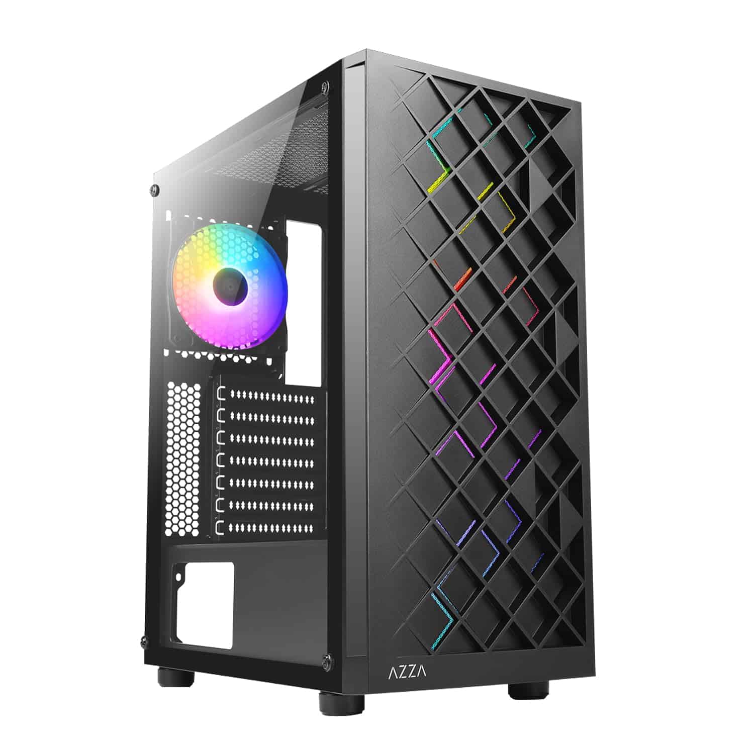 Gabinete de torre media para juegos AZZA CSAZ-280B Spectra