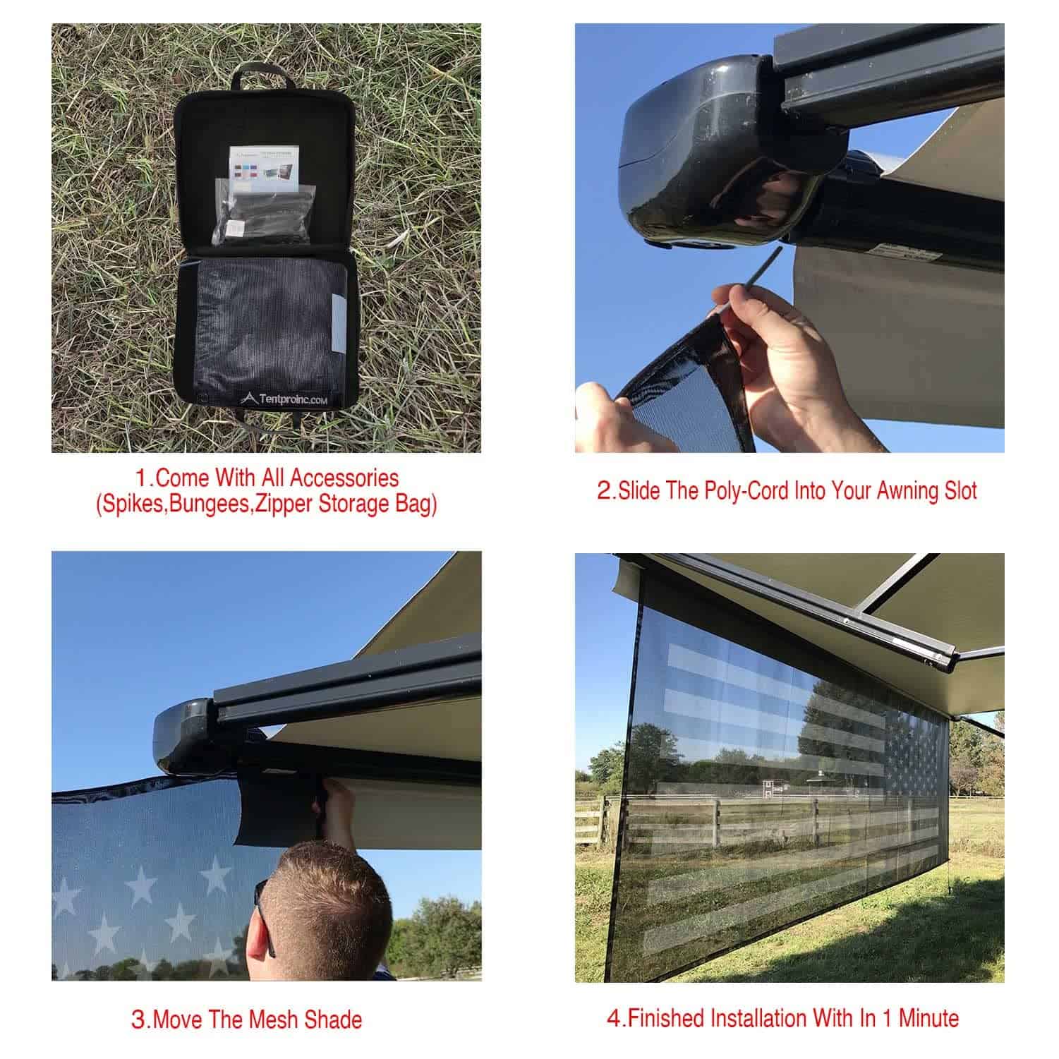 Alternative view of Tentproinc Toldo para RV Protector Solar 7' X 15' 3''