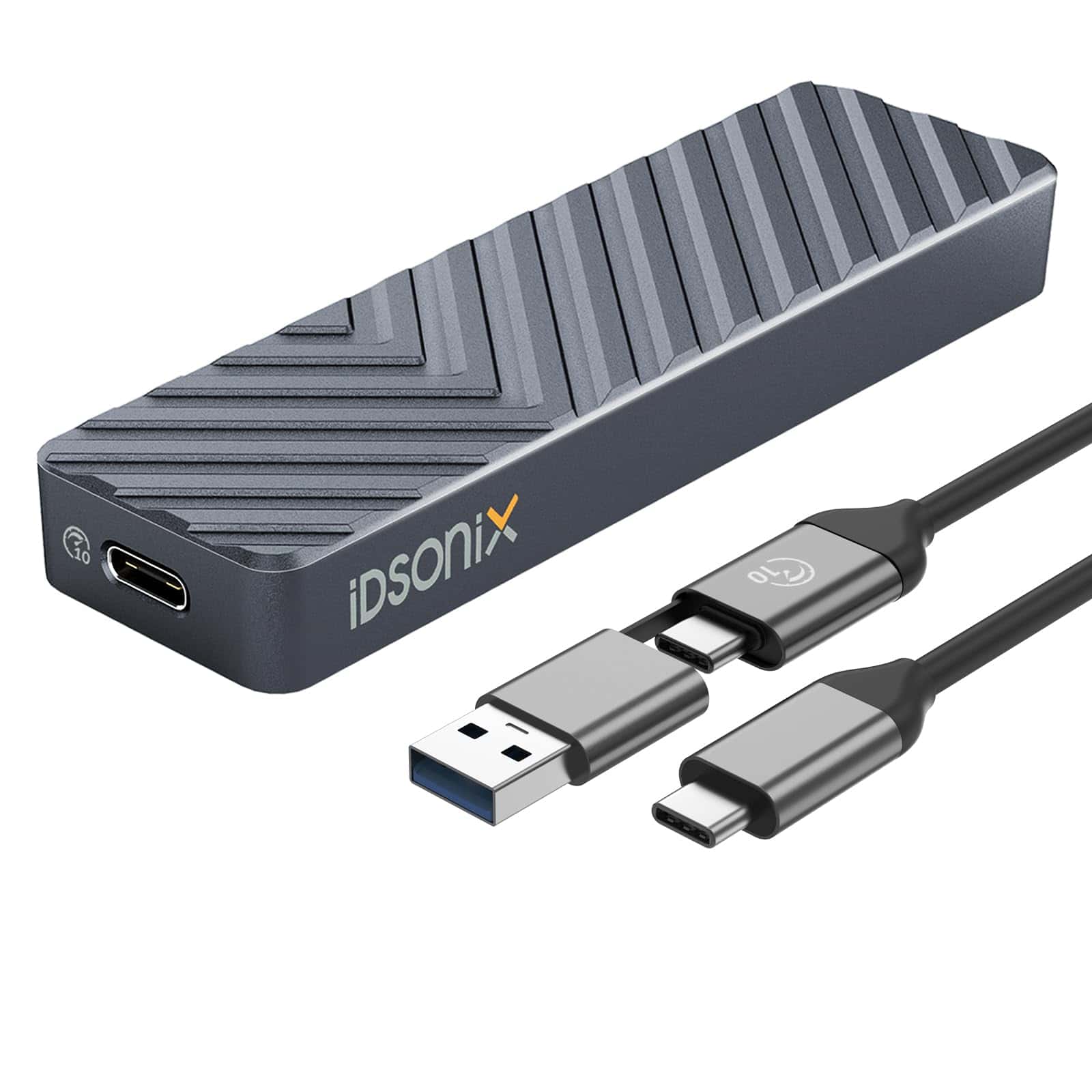 Carcasa iDsonix M.2 NVME, Carcasa de SSD SATA con Cuerpo de