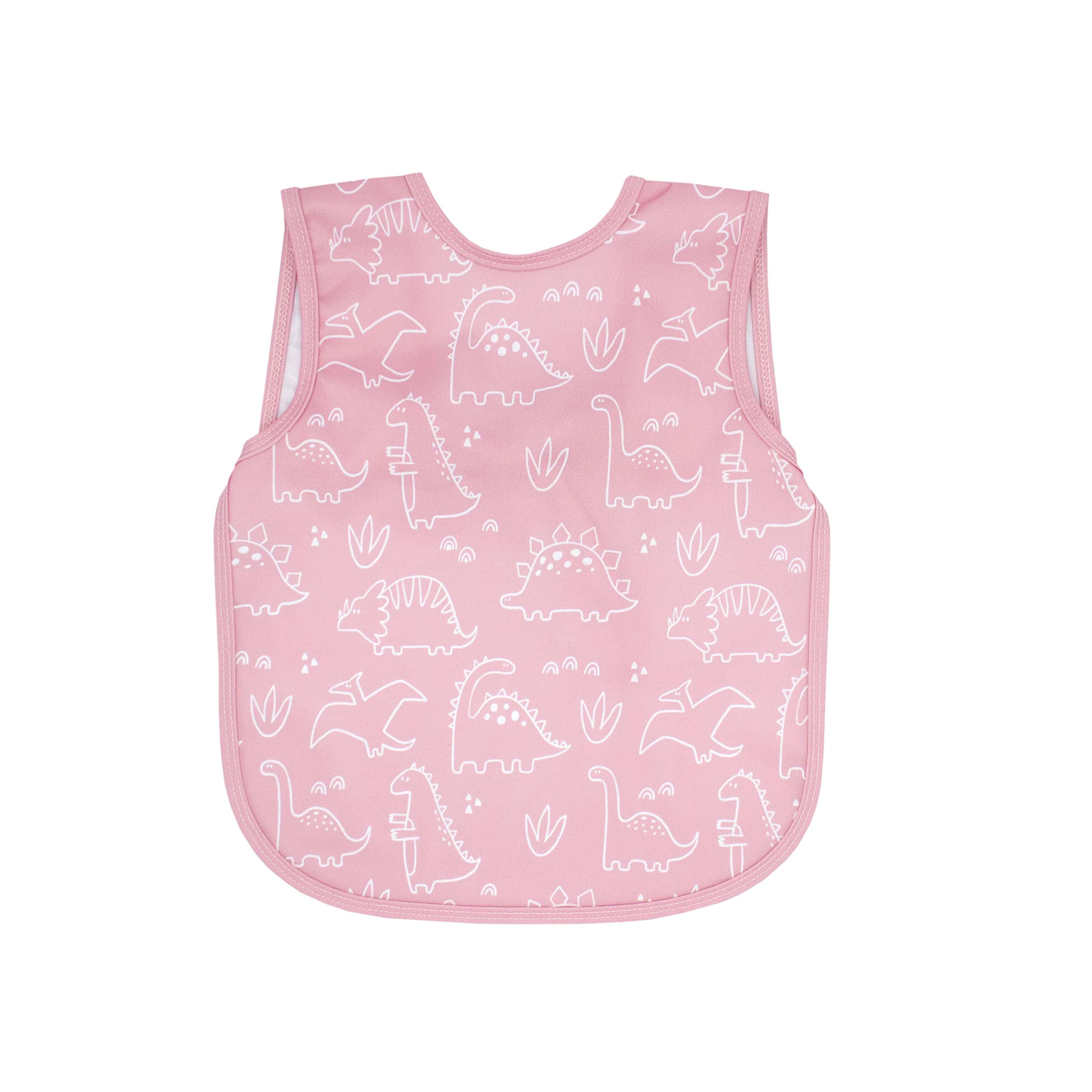 Babero BapronBaby Dino Friends Blush – Babero sin corbata