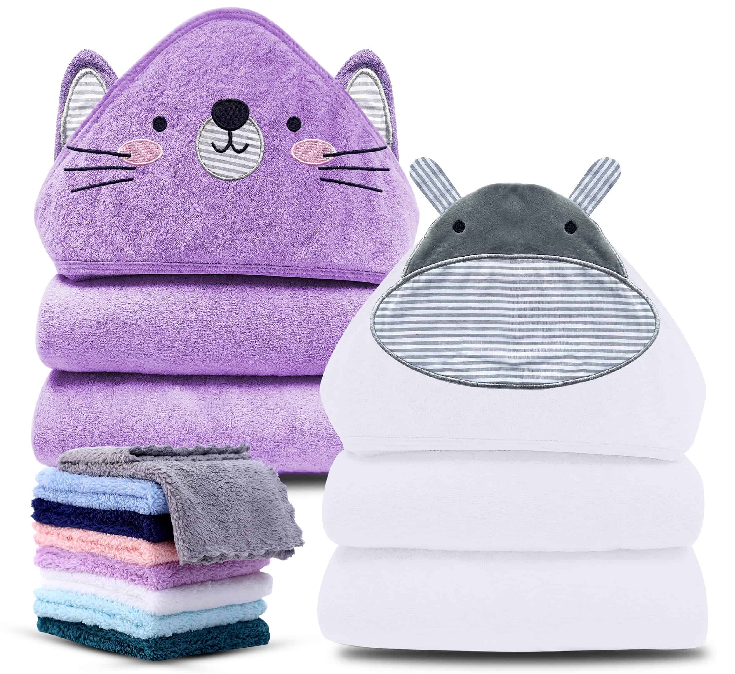 Paquete de 2 Toallas con Capucha para Bebés Cute Castle de
