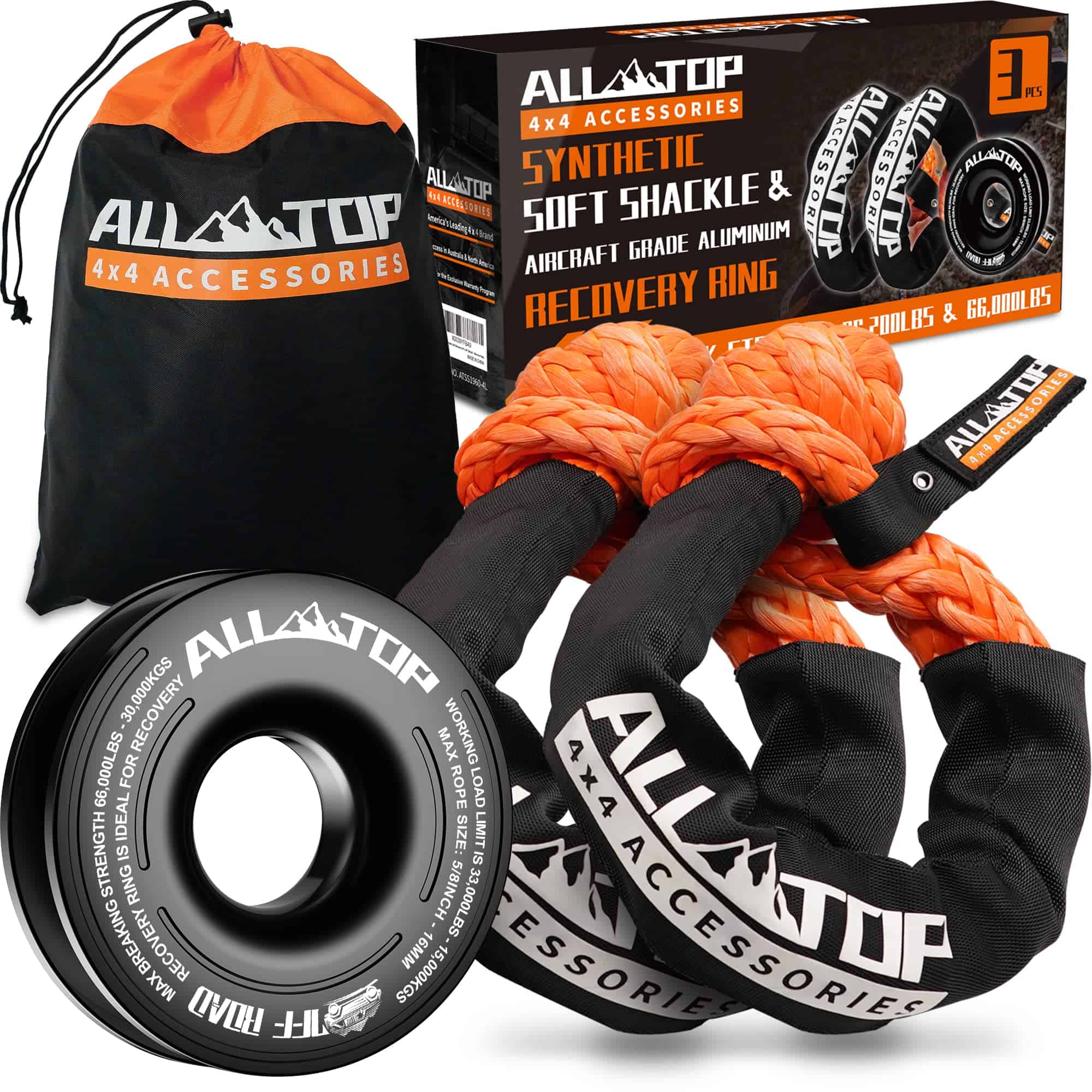 Kit de Anillo de Recuperación y Soft Shackle ALL-TOP (2PCS