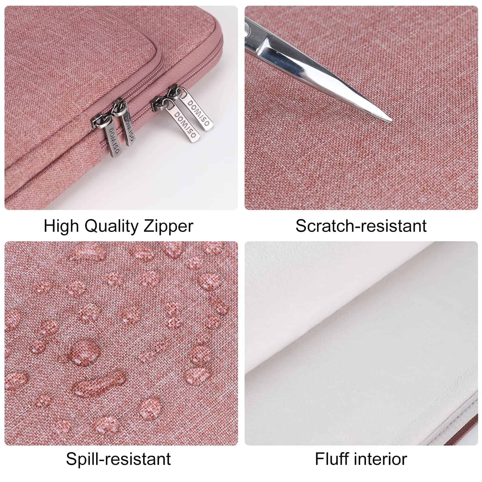 Bolso Tipo Maletin para Laptop DOMISO de 17.3" Rosa - Image 5