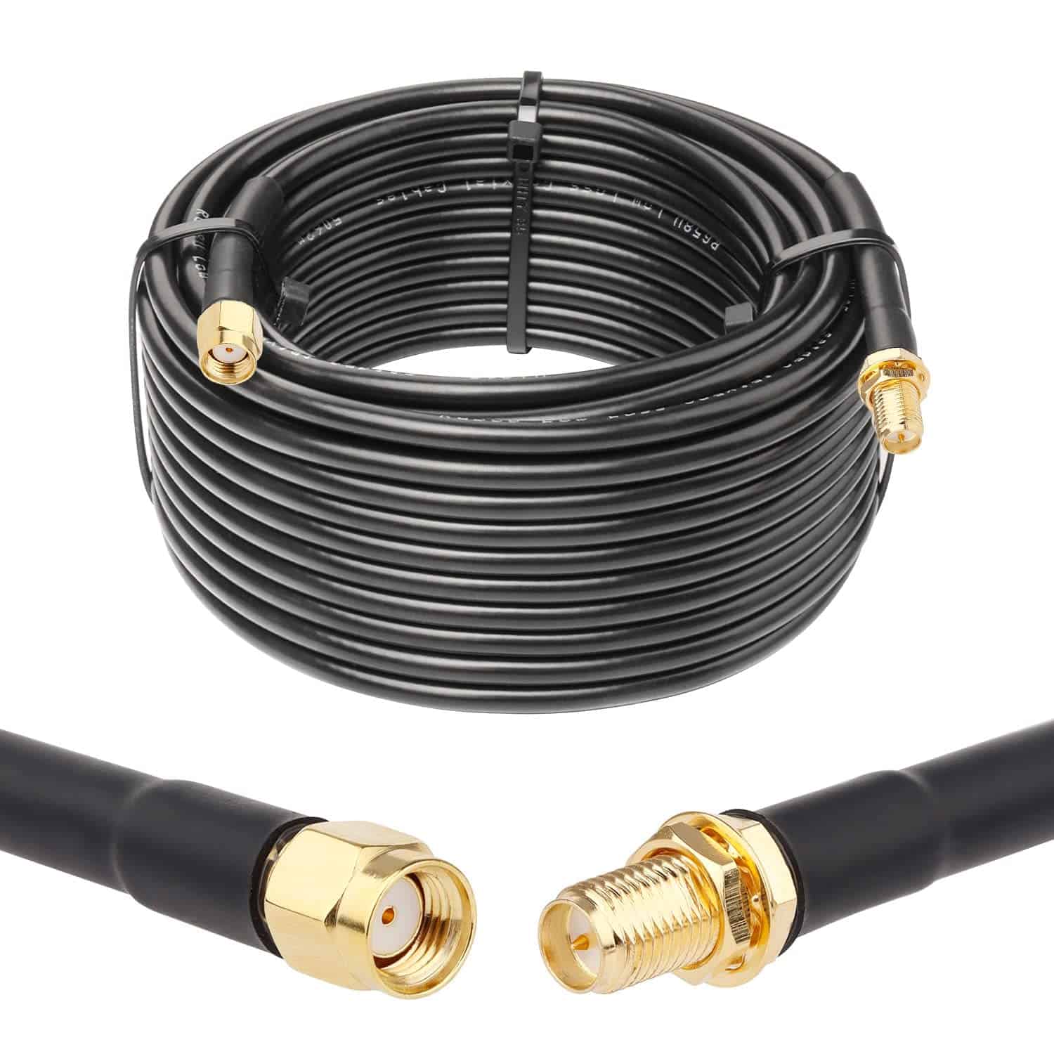 Cable Coaxial Xrds -rf De 35 Pies, Rp-sma Macho A Rp-sma