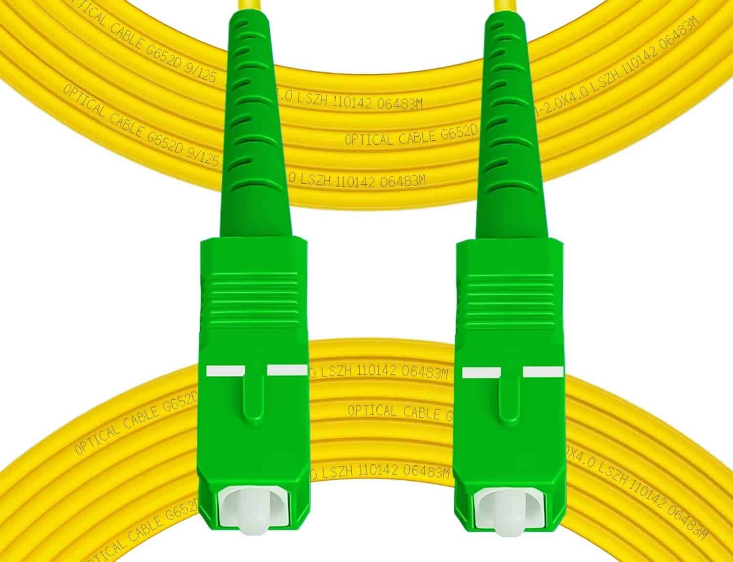 Fibergaga-100m(328ft) OS2 SC/APC a SC/APC Cable de Fibra
