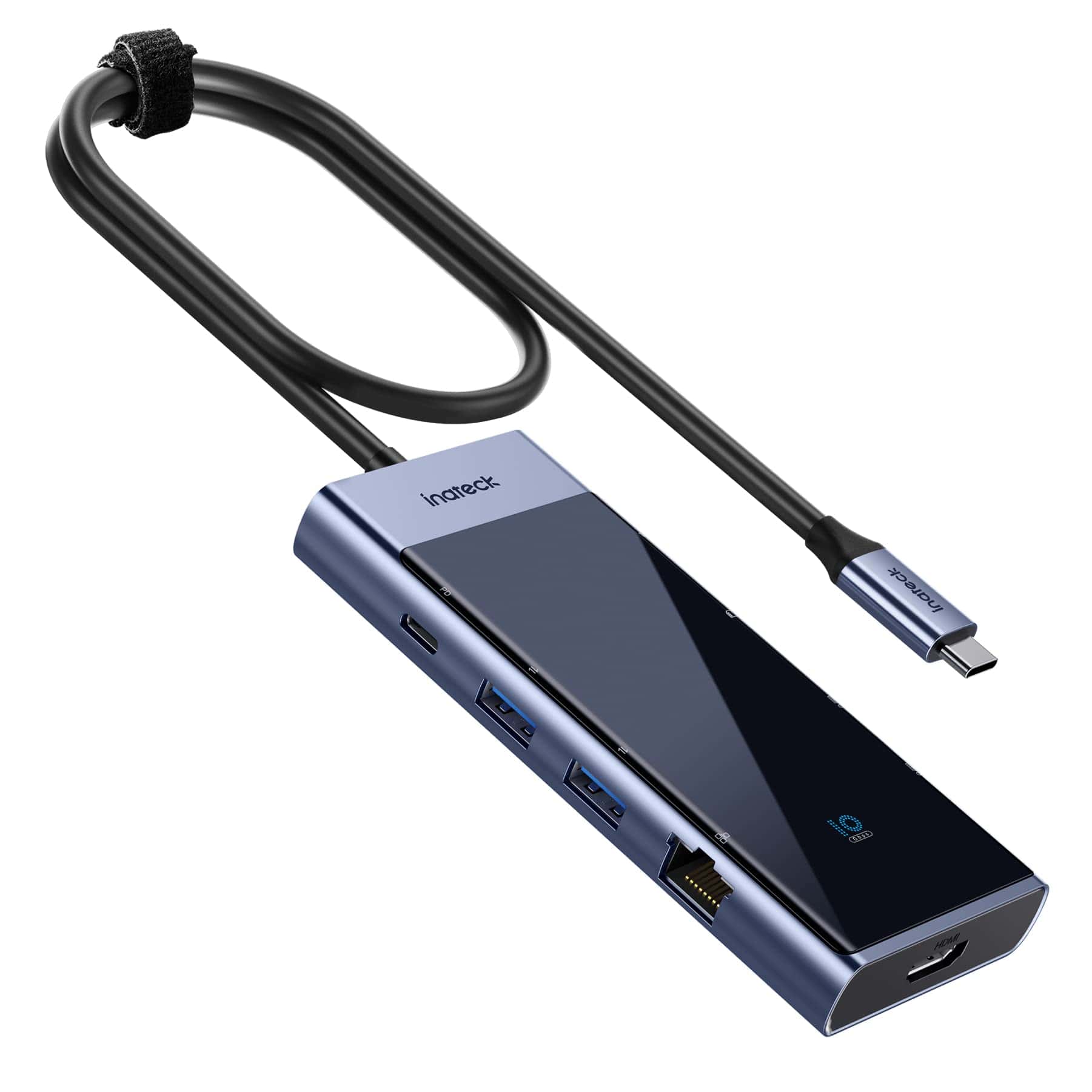 Inateck USB C Hub con 10 Puertos, Velocidad USB 3.2 Gen 2,