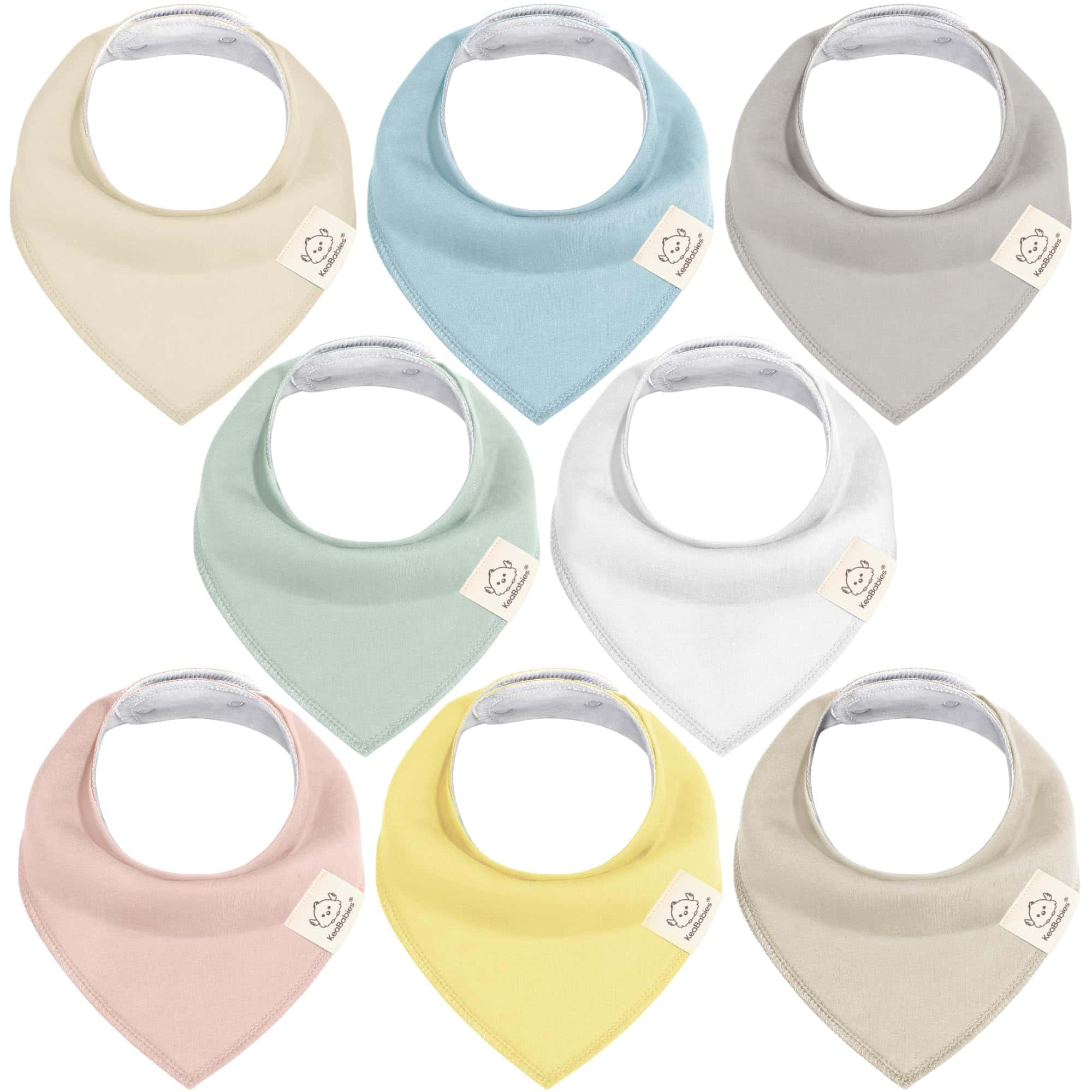Paquete de 8 Baberos Bandana Orgánicos para -Amanecer