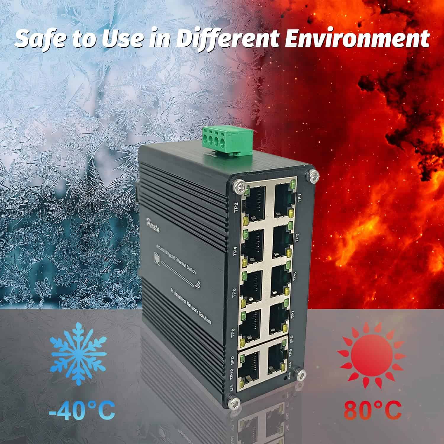 Switch Ethernet Industrial Gigabit Compacto Resistente 10 - Imagen 7