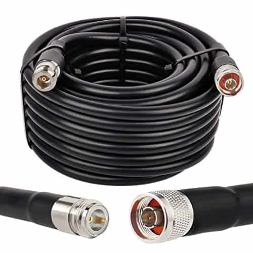 Cable XRDS-RF N Macho a Hembra 35FT, 50 ohm KMR400 Cable de