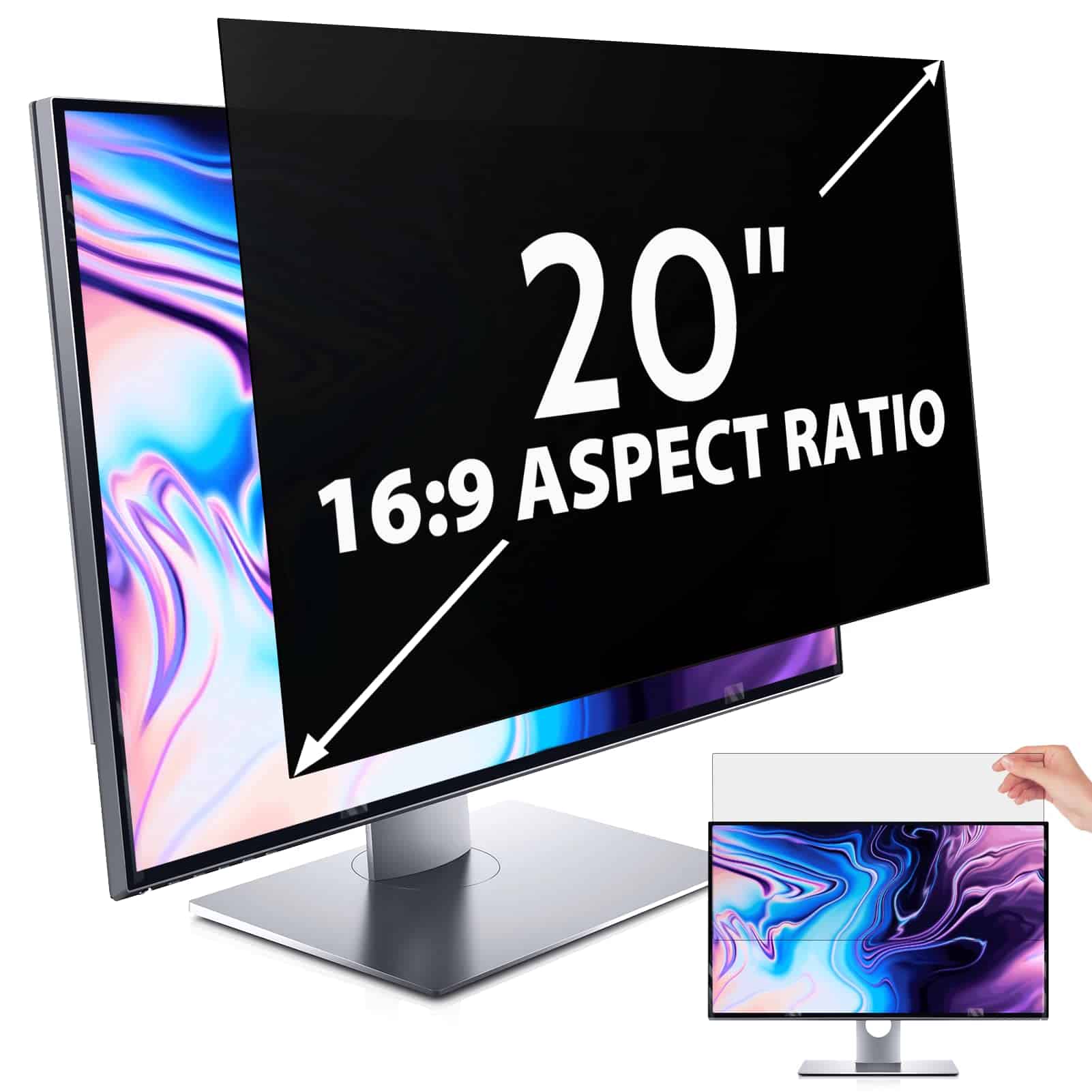 Filtro de privacidad para monitor de 20 pulgadas para