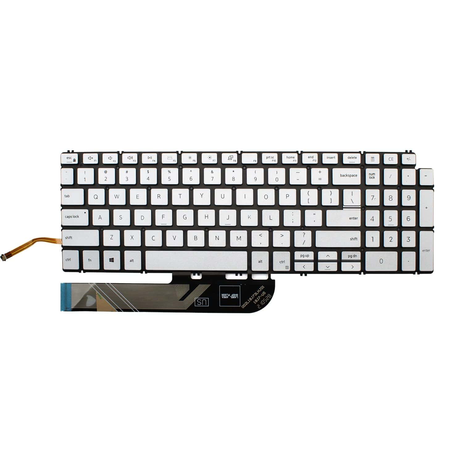 Teclado de repuesto con retroiluminación para computadora - Imagen 4