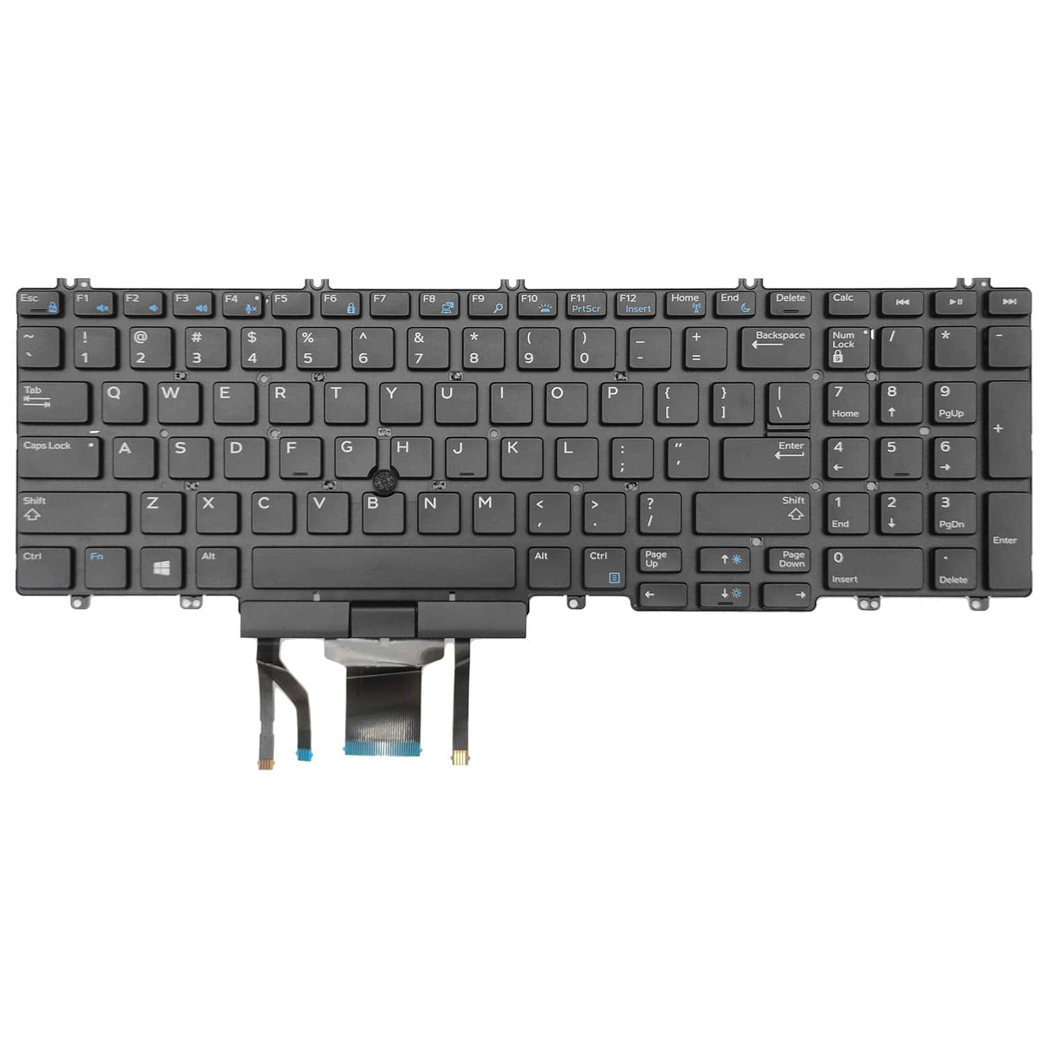 Teclado de Repuesto con Retroiluminación para Laptop DELL