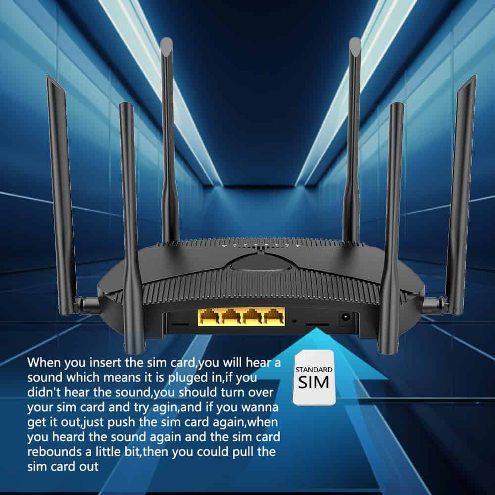 Router inalámbrico Wiflyer AX1800 4G LTE WiFi 6 - Imagen 7