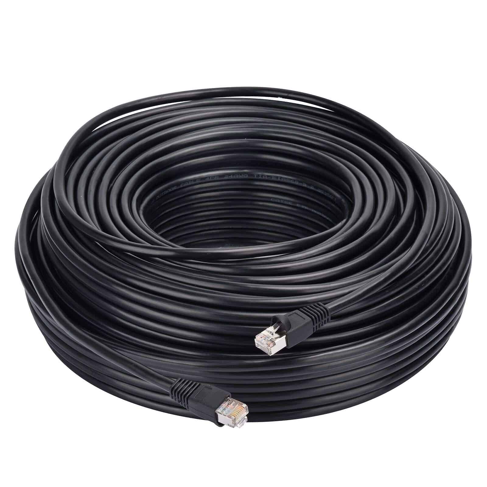 Cable Ethernet al Aire Libre LULOSK 100ft Cat5e Blindado,