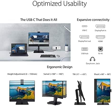 Monitor Video Conferencia ASUS BE24ECSNK 23.8” FHD IPS 1080P - Image 8