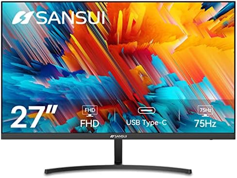 Monitor SANSUI 27'' FHD 1080p 75Hz USB C HDMI VGA VESA