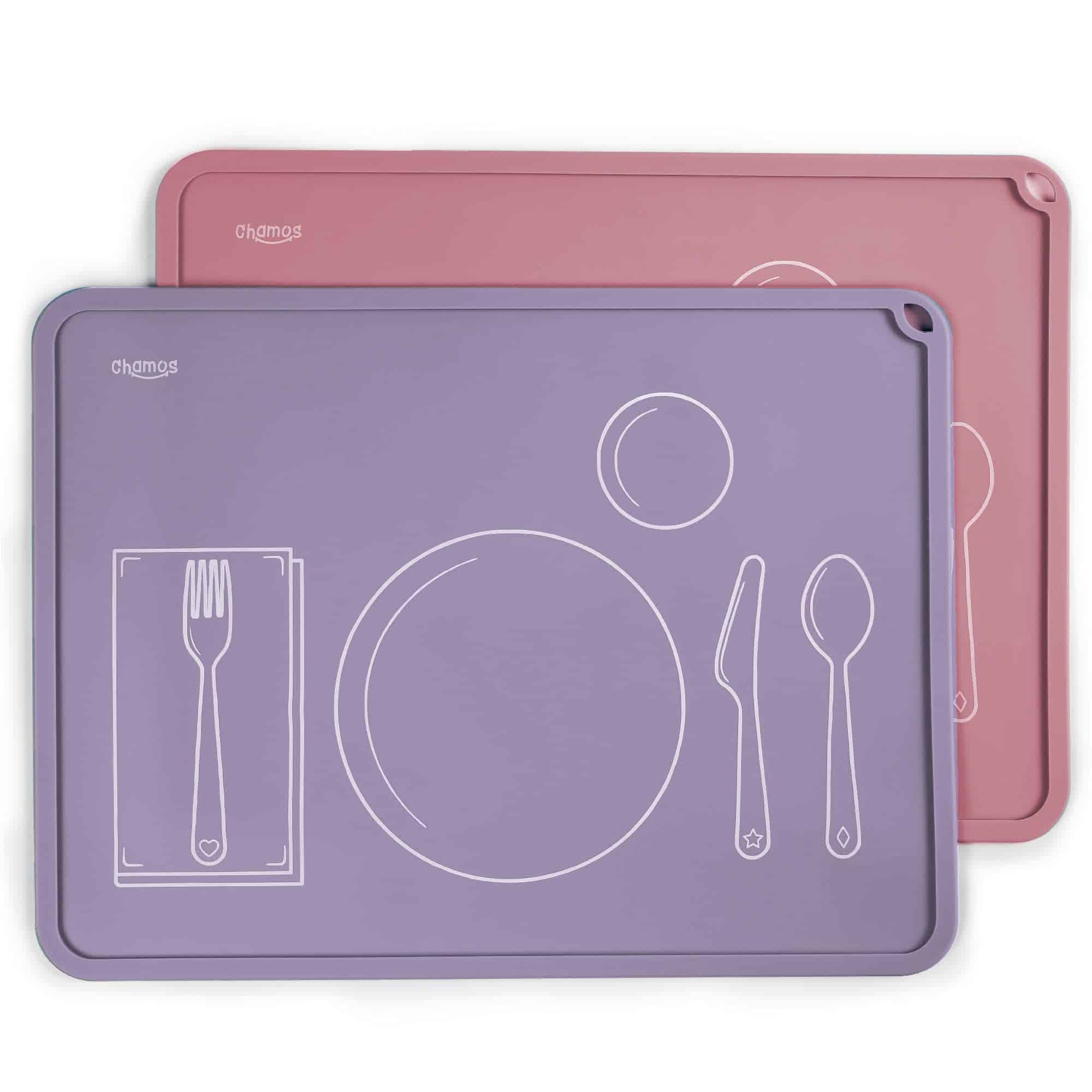 CHAMOS Montessori Placemat for Toddlers - Mats de Silicona
