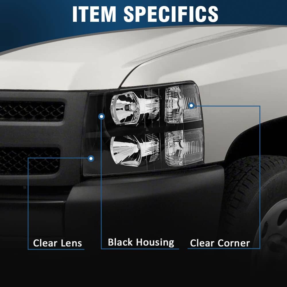Conjunto de faros AXLAHA 2007-2014 para 2007-2013 Chevy - Imagen 6
