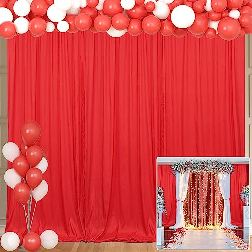 Cortinas Rojas para Fiestas de 10x10FT – Cortina Roja para