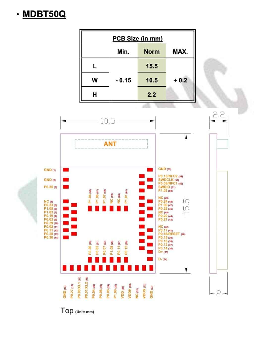 Módulo nRF52833 42 GPIO (Paquete de 3 unidades) - Image 3