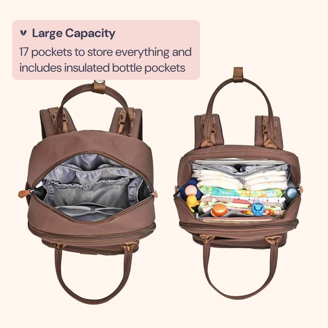 Mochila para pañales BabbleRoo - Bolso de viaje para bebé - - Imagen 3