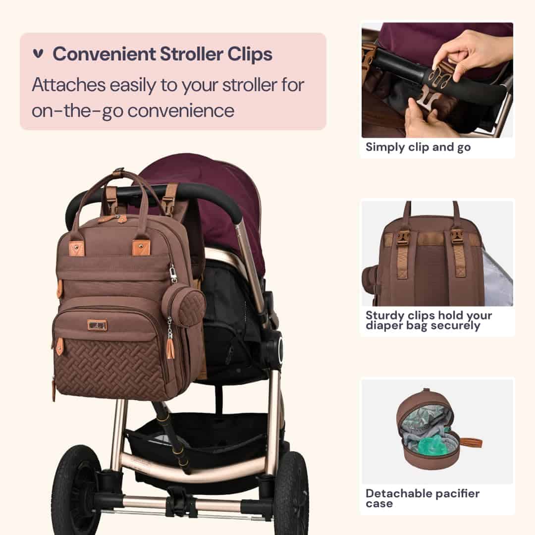 Mochila para pañales BabbleRoo - Bolso de viaje para bebé - - Imagen 6