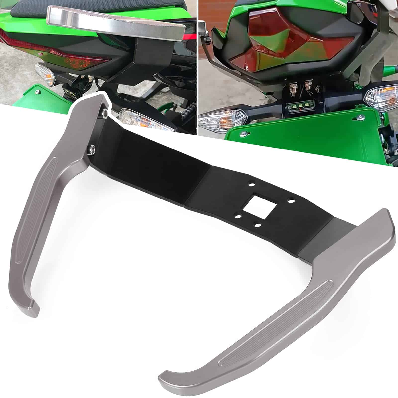 Agarradera de pasajero de aluminio CNC para motocicleta con