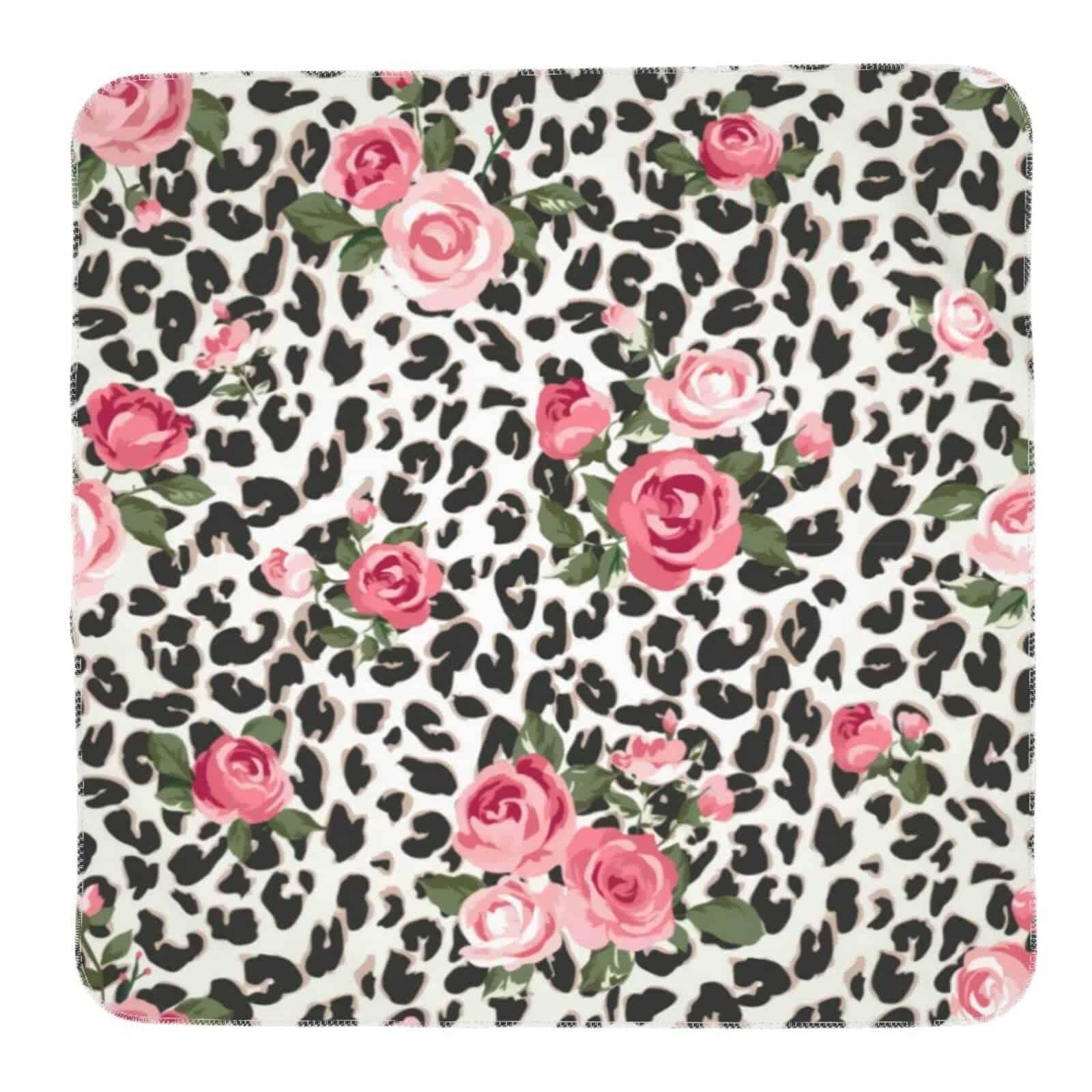 Manta de Swaddling con Estampado de Leopardo Suave y