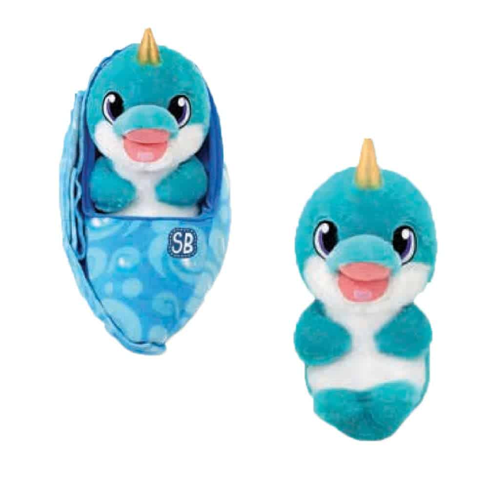 Narwhal Swaddle Babies - Peluche de recuerdo y portador de
