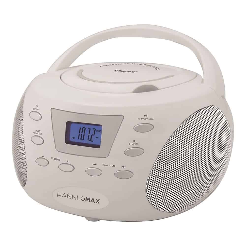 HANNLOMAX HX-332CD Boombox Portátil con Reproductor de CD,