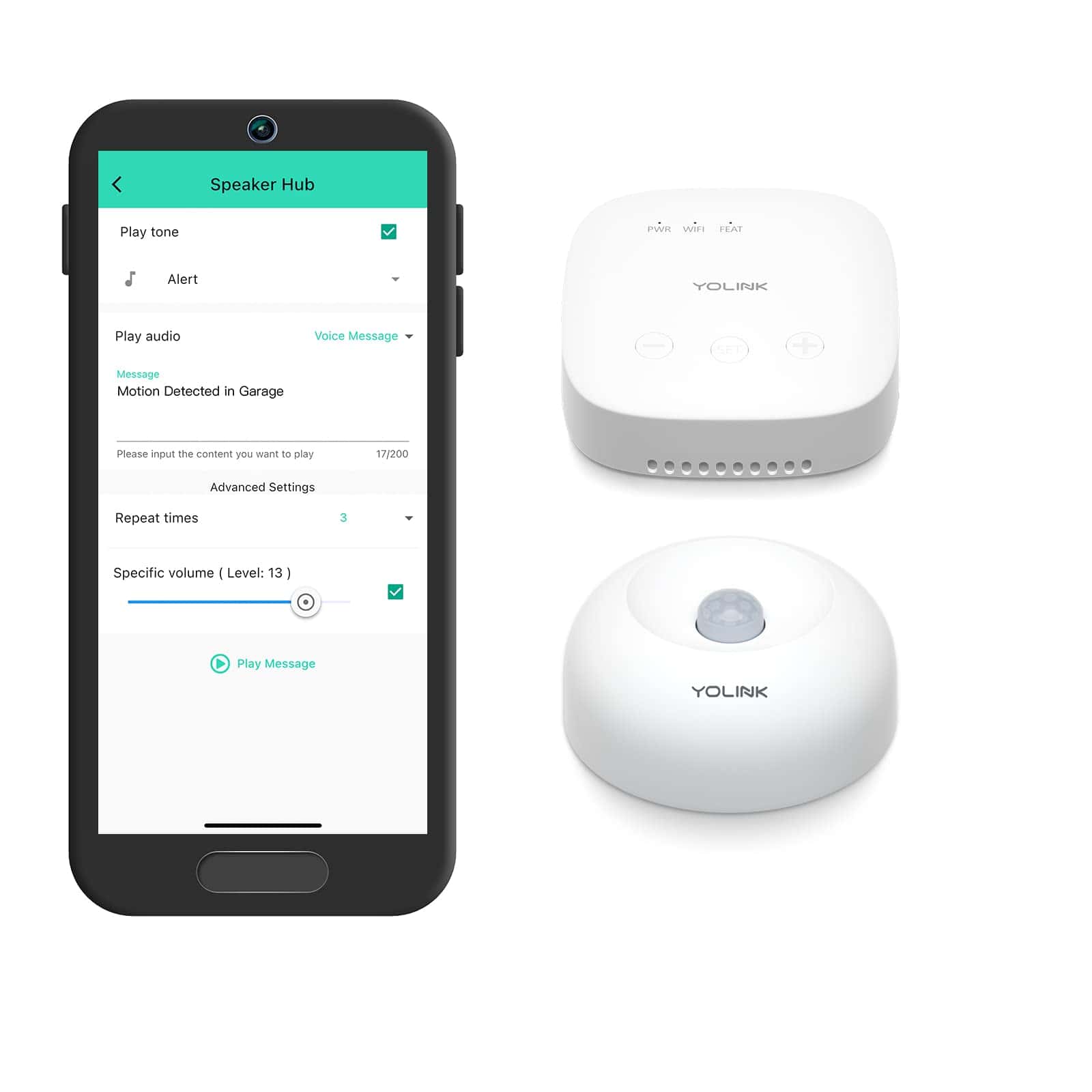 Kit de Casa Inteligente y Seguridad YoLink SpeakerHub & One