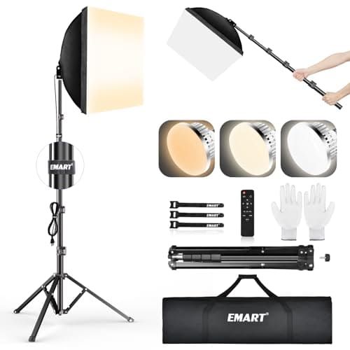 Kit de iluminación de caja suave EMART, caja suave de