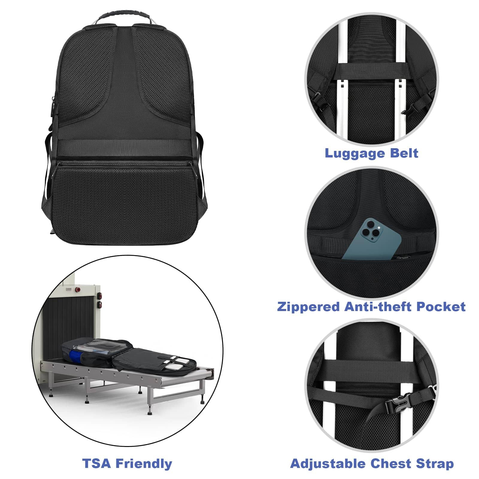 Mochila Extra Grande Z-MGKISS, Bolsa de Viaje para Laptop - Image 7