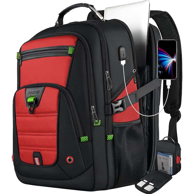 Mochila de viaje extra grande Z-MGKISS 52L para laptop,