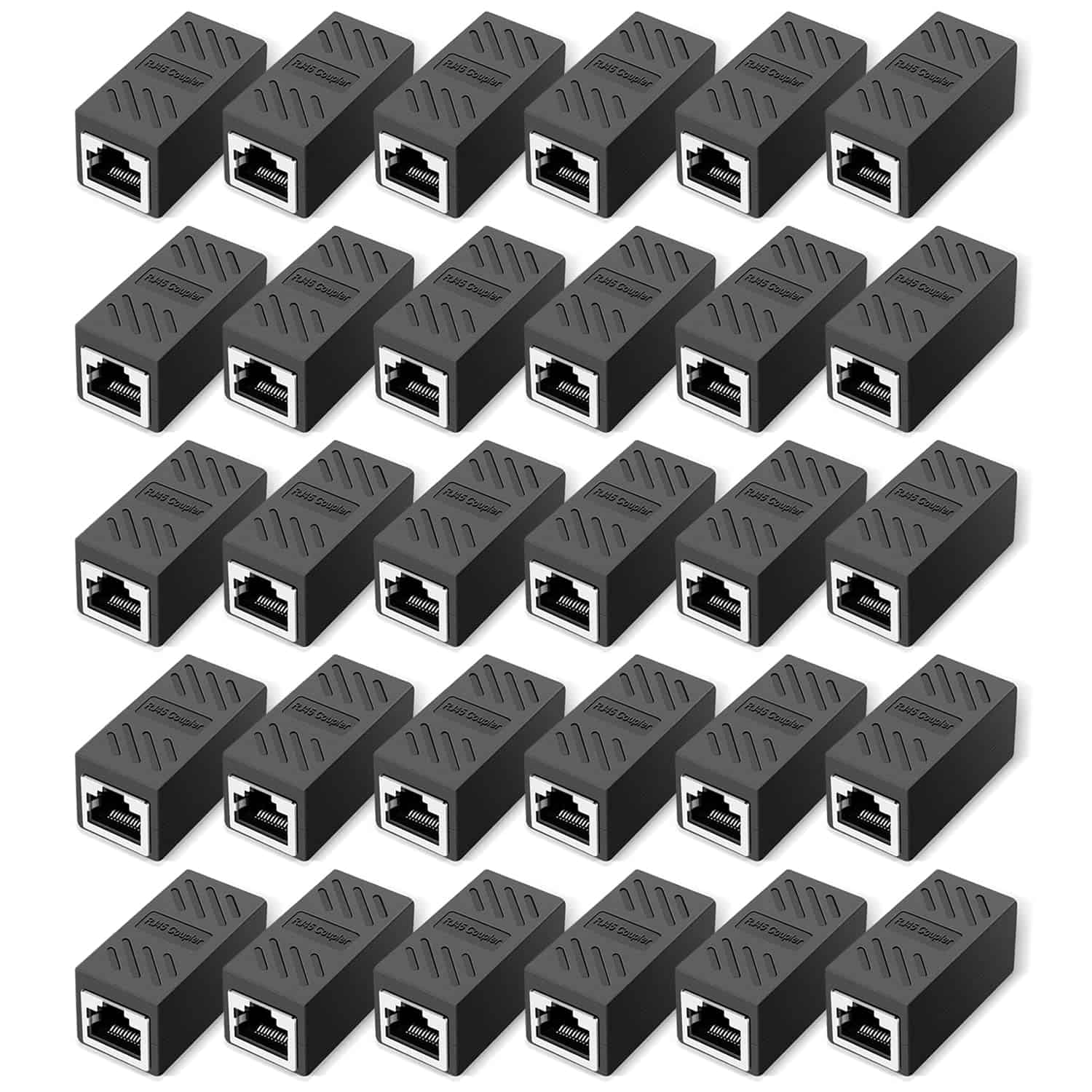 Acoplador RJ45 Ethernet en Línea para Cable de Red