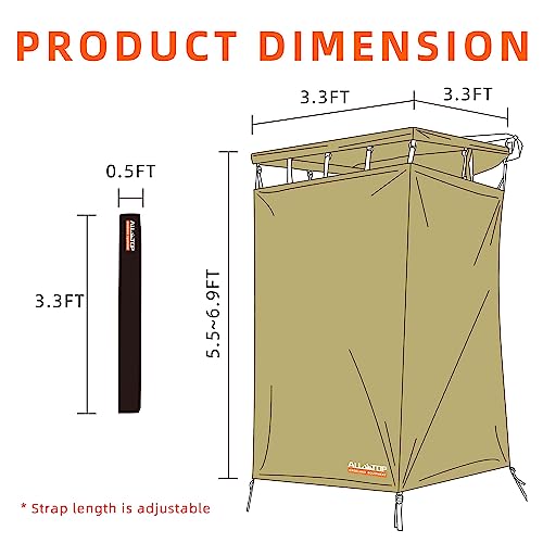 Cuarto de Ducha de Toldo para Vehículo ALL-TOP con Techo, - Image 5