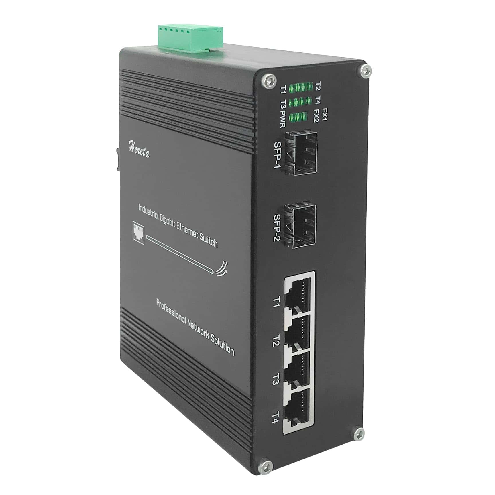 Interruptor de fibra Ethernet compacto de 6 puertos Switch
